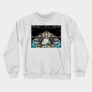 Mandelbulb Mountain After Dark Crewneck Sweatshirt